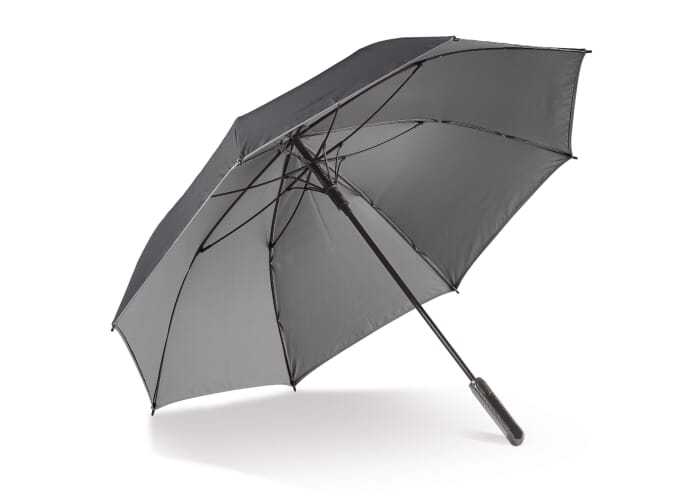 Parapluie double promotionnel 25" Noir et Gris